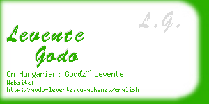 levente godo business card